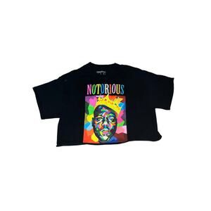 The Notorious B. I. G. Cropped Short Sleeve T-Shirt Size M